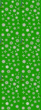 Kumaş, tekstil, duvar kağıdı baskısı için. Eski usul. Miles Fleur, süslü püslü bir süs. Eskiz geçmişi. Raster illüstrasyonu. Tomurcukları papatya çiçekleri olan sevimli bir çiçek deseni..