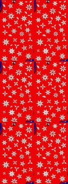 Küçük çiçekteki sevimli çiçek deseni. Kırmızı renkte çiçekler.