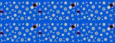 Çiçek deseni. Raster güzel kumaş deseni çiziyor. Renkli Bahar Teması eskiz kalıbı. Düz Çiçek Elementleri Tasarımı.