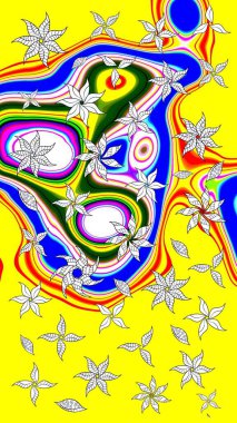 Sınır Kızılderili çiçekli paisley patten. Raster Henna tarzı. Tebrik kartı geçmişi, boyama kitabı, arkaplan ve tekstil için kullanılabilir. Taslak süsleme izi. Etnik Mandala havlusu.