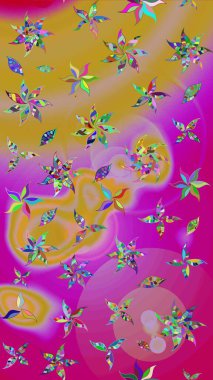 Çizim raster deseni. Çiçek arkaplan. Güzel kumaş deseni.