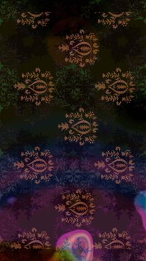 Gri ve kahverengi renkli çiçekler. Elle boyanmış suluboya resim çizimi çiçekler ve bitkiler.