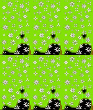 Klasik çiçek desenli. Yumuşak fayans. Raster 'ın taze dokusu. Paketleme, tekstil, duvar kâğıdı için çiçek eskizi. Yumuşak pamuk tasarımı.