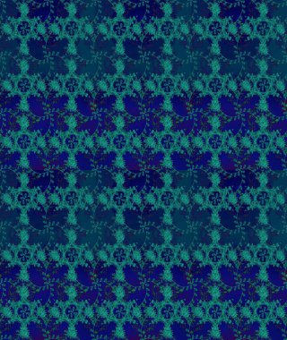 Düz Çiçek Elementleri Tasarımı. Güzel çiçek deseni. Renkli Bahar Teması eskiz kalıbı. Mavi, yeşil ve gri renkte çiçekler.