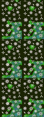 Modern stil dokusu. Çiçek desenli raster, gri ve yeşil çizgi grafik deseni soyut raster arkaplan.