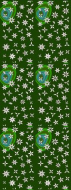 Güzel kumaş deseni. Küçük çiçekteki sevimli çiçek deseni. Güzel karalamalı çiçek desenli çizim. Raster illüstrasyonu.