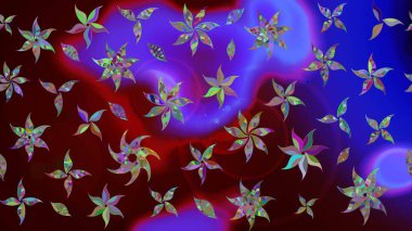 Çizim raster deseni. Güzel kumaş deseni. Çiçek arka planı.