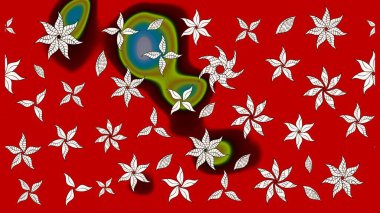 Millefleur 'lar. Küçük kırmızı ve nötr çiçeklerle oldukça eski bir besin torbası deseni. Tekstil, kumaş, kapaklar, duvar kağıtları, baskı, paket, koleksiyon defteri, örgü, dekupaj için çiçek arkaplanı..