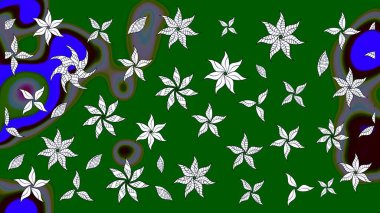 Renkli Bahar Teması eskiz kalıbı. Yeşil ve nötr renklerde zarif çiçek buketi suluboya. Düz Çiçek Elementleri Tasarımı. Raster illüstrasyonu.