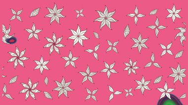 Şatafatlı bahar bahçesi dokusu. Flower eskiz arka planı. Raster illüstrasyonu. Çiçek deseni.