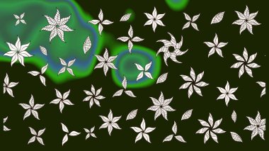 Çizim çiçek deseni duvar kağıdı, web sitesi arka planı, ambalaj kağıdı, davetiye, broşür, afiş veya web sitesi için kullanılabilir. El çizimi Raster çizimi. Karalama elementleri.