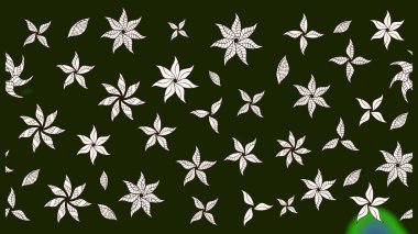 Raster stili kumaş deseni. Çiçekler suluboya çizim deseni.