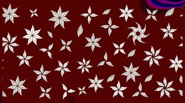 Çiçekli çiçek deseni, suluboya. Kırmızı ve nötr renkte çiçekler. Renkli Bahar Teması çizim kalıbı. Düz Çiçek Elementleri Tasarım Raster illüstrasyonu.