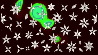 Renkli Bahar Teması eskiz kalıbı. Güzel çiçek deseni. Düz Çiçek Elementleri Tasarımı. Siyah ve nötr renkte çiçekler.