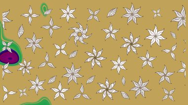 Çiçek arkaplanlı soyut zarafet eskiz deseni. Raster Güzel kumaş deseni.