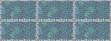 Mavi ve kahverengi arka planda güzel renkli kelebeklerin Raster vintage el çizimi. Raster illüstrasyonu. Moda sevimli kumaş tasarımı.