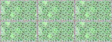 Raster illüstrasyonu. Kusursuz desen. Yeşil ve nötr renklerdeki güzel renkli kelebekler. Kumaş, tekstil, baskı ve davet için arkaplan.