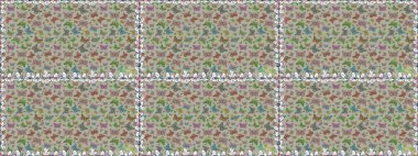 Gri ve nötr arka planda uçan güzel kelebek. Kumaş, tekstil, baskı ve davetiye örnekleri. Doğadaki güzellik. Kusursuz desen. Raster..