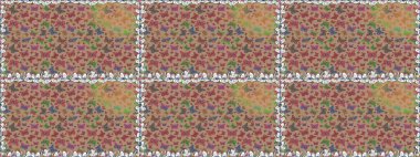 Bej ve kahverengi arka planda bir resim. Kelebek deseni. Raster. Kumaş, tekstil, baskı ve davetiye örnekleri. Kusursuz..