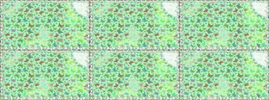 Nakış, egzotik kelebeklerle süslenmiş çiçeksiz desenler. Kart, baskı ve davetiye için basit şirin bir desen. Giysi tasarımı için doğal yeşil arkaplanda geleneksel halk çiçekleri dekoru