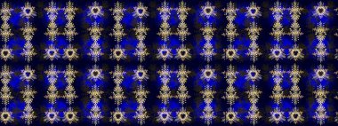 Raster illüstrasyonu. Noel siyahı, mavi ve gri. Sihirli siyah, mavi ve gri tatil soyut arka plan yıldız ve düşen kar taneleri.