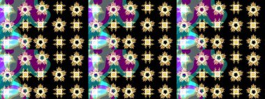 Soyut kışlık siyah, mavi ve nötr süs. Güzel kar tanesi. Yuvarlak raster kar tanesi. Raster illüstrasyonu. Renkli arka planda izole tatlı kar taneleri.