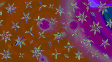 Simple cute pattern in small-scale flowers. Raster illustration. Floral sketch background for textile or book covers, manufacturing, wallpapers, print, gift wrap and scrapbooking.