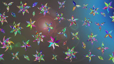 Raster Moda kumaş deseni. Şirin çiçekler. Çizgi çizimi deseni.