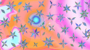 Pembe ve nötr çiçekli eskiz deseni, suluboya çiçek deseni, şirin çiçek, duvar kağıdı, kart veya kumaş için fayanslı. Raster - stok.