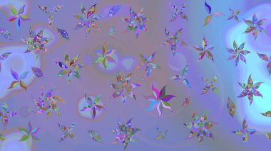 Çiçek arkaplan. Küçük çiçekte güzel bir desen var. Çiçek kompozisyonu. Doğa. - Menekşe ve mavi çiçekler. Çiçek kolajı. Raster deseni.