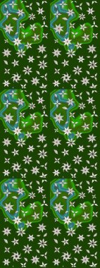 Raster düz çiçek çizim deseni. Yeşil ve nötr renklerde çiçekler. Tasarım hediye paketi, tebrik kartları, posterler ve afiş tasarımı.