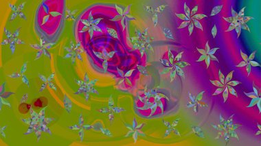 Klasik çiçek desenli. Yumuşak pamuk tasarımı. Raster 'ın taze dokusu. Yumuşak fayans. Paketleme, tekstil, duvar kağıdı için çiçek arkaplanı.