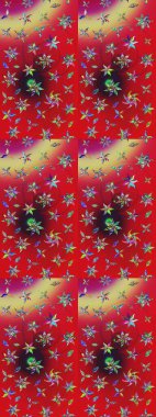 Renkli Bahar Teması eskiz kalıbı. Çiçek deseni. Düz Çiçek Elementleri Tasarımı. Raster illüstrasyonu. Chichi kumaş deseni çiz.