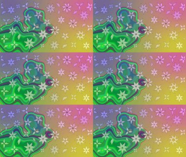 Paket kağıdı için en iyisi. Karşılama ya da düğün geçmişi olarak kullanılabilir. Doğal kozmetik ürünleri, parfüm, çiçekçi dükkanı için bahar ihalesi tasarımı. Yeşil lale çiçekli Raster eskiz deseni.