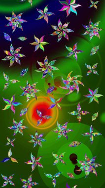 Doğal kozmetik ürünleri, parfüm, çiçekçi dükkanı için bahar ihalesi tasarımı. Yeşil ve siyah lale çiçekli Raster eskiz deseni. Karşılama ya da düğün geçmişi olarak kullanılabilir. Paket kağıdı için en iyisi..