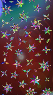 Raster illüstrasyonu. Doğum günü kartı ya da düğün davetiyesi. Kahverengi ve mavi renklerde. Çiçek arkaplan. Çiçekli tebrik kartı. Suluboya çiçek buketi.