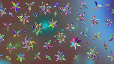 Raster illüstrasyonu. Çiçeğin suluboya çizimlerinin mükemmel deseni. Moda baskısı. Dekorasyon ve tasarım için güzel bir desen. Suluboya çizim kalıbı. Eski.