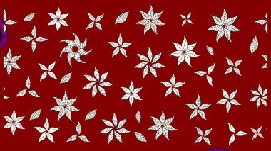 Kırmızı renkte çiçekler. Elle boyanmış suluboya resim çizimi çiçekler ve bitkiler.