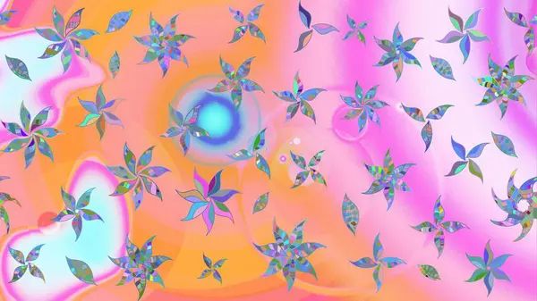 Pembe ve nötr çiçekli eskiz deseni, suluboya çiçek deseni, şirin çiçek, duvar kağıdı, kart veya kumaş için fayanslı. Raster - stok.