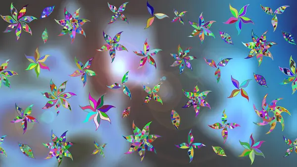 Tekstil veya kitap kapakları, imalat, duvar kağıtları, baskı, hediye paketi ve yapıştırma kitabı için çiçek eskizi geçmişi. Küçük çaplı çiçeklerdeki basit şirin desenler. Raster illüstrasyonu.