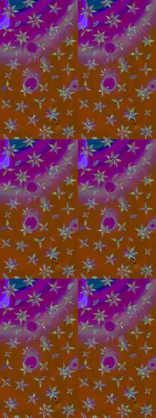 Raster illüstrasyonu. Tekstil veya kitap kapakları, imalat, duvar kağıtları, baskı, hediye paketi ve yapıştırma kitabı için çiçek eskizi geçmişi. Küçük ölçekli çiçeklerdeki basit sevimli desen.