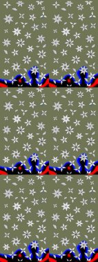 -yeşil çiçekler. Küçük çiçekte güzel bir desen var. Çiçek arkaplan. Doğa. Raster deseni. Çiçek kolajı. Çiçek bileşimi.