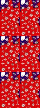 Doğum günü kartı ya da düğün davetiyesi. Kırmızı renklerde. Suluboya çiçek buketi. Çiçek arkaplan. Çiçekli tebrik kartı. Raster illüstrasyonu.