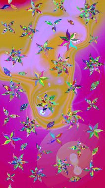 Güzel suluboya yaz çiçekleri deseni..