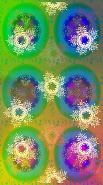 Kar Tanesi raster ikonu arka plan yeşil, mavi ve sarı renk. Raster. Xmas Frost kar taneleri izole edilmiş siluet sembolü. Meteoroloji buz koleksiyonu. Kış Noel 'i Kar bembeyaz kristal element