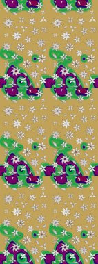 Klasik çiçek desenli. Yumuşak fayans. Yumuşak pamuk tasarımı. Raster 'ın taze dokusu. Paketleme, tekstil, duvar kağıdı için çiçek arkaplanı.