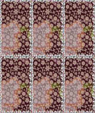 Güzel kumaş deseni. Raster illüstrasyonu. Bahar çiçekli güzel bir çiçek deseni..