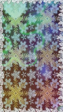 Raster illüstrasyonu. Tarafsız renklerde, altın elementlerle klasik, pürüzsüz desen.