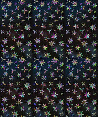 Renkli Bahar Teması eskiz kalıbı. Raster illüstrasyonundaki çiçek desenli çizim. Düz Çiçek Elementleri Tasarımı. Gri renkli çiçekler.