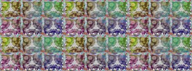 Halk tarzı. Moda baskıları için zarif bir şablon. Rengarenk çiçekleri ve doğal renklerde yaprakları olan harika, pürüzsüz çiçek deseni. Modern çiçek arkaplanı.